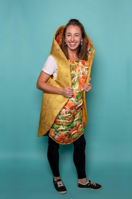 1021Taco-02 Val in a taco costume